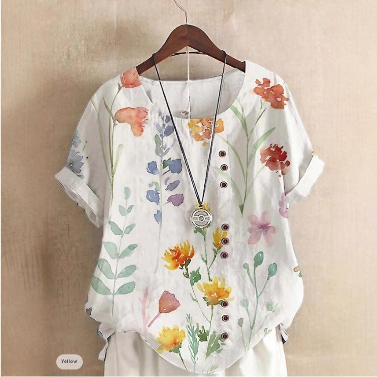 Florynna™ – BloomSoft Linen Top