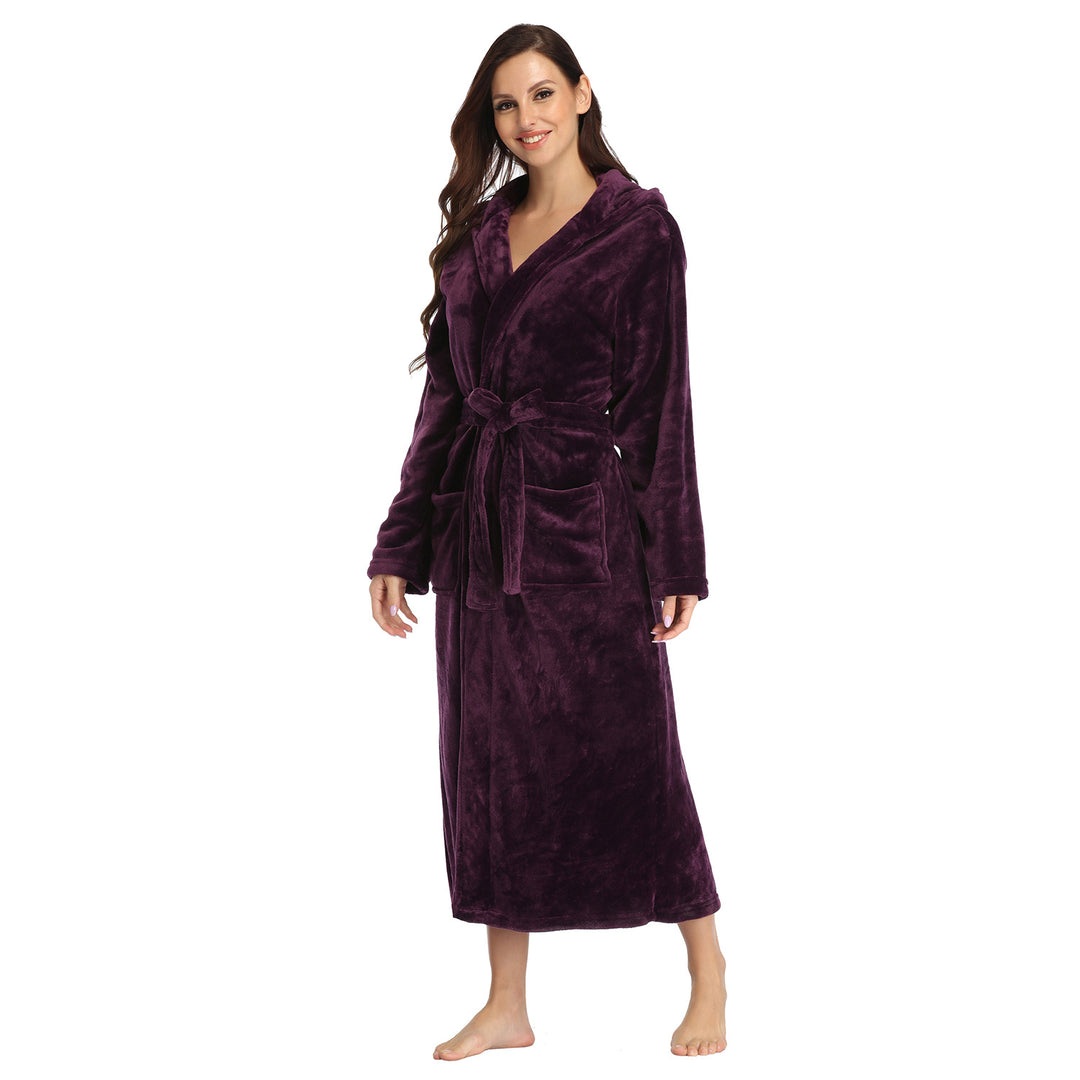 Celestine™ – Women’s Plush Fleece Hooded Bathrobe