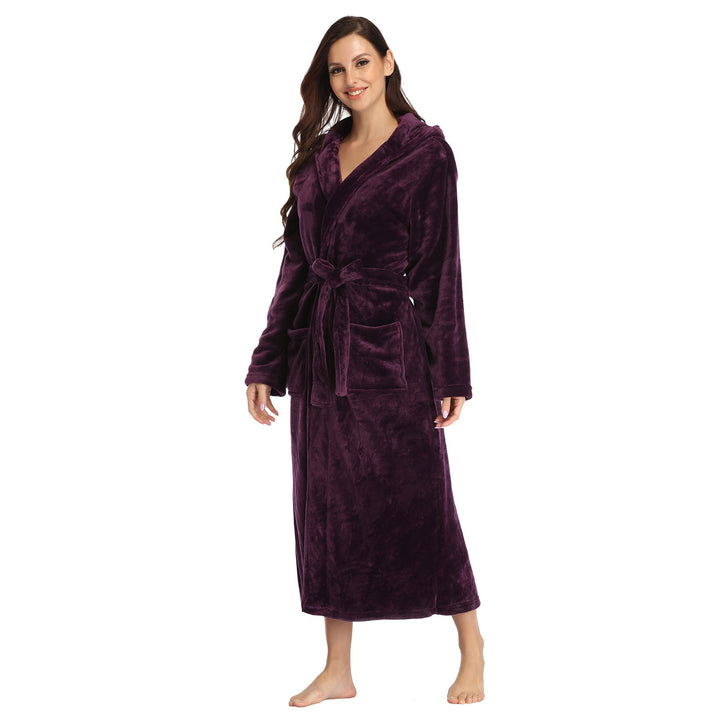 Celestine™ – Women’s Plush Fleece Hooded Bathrobe
