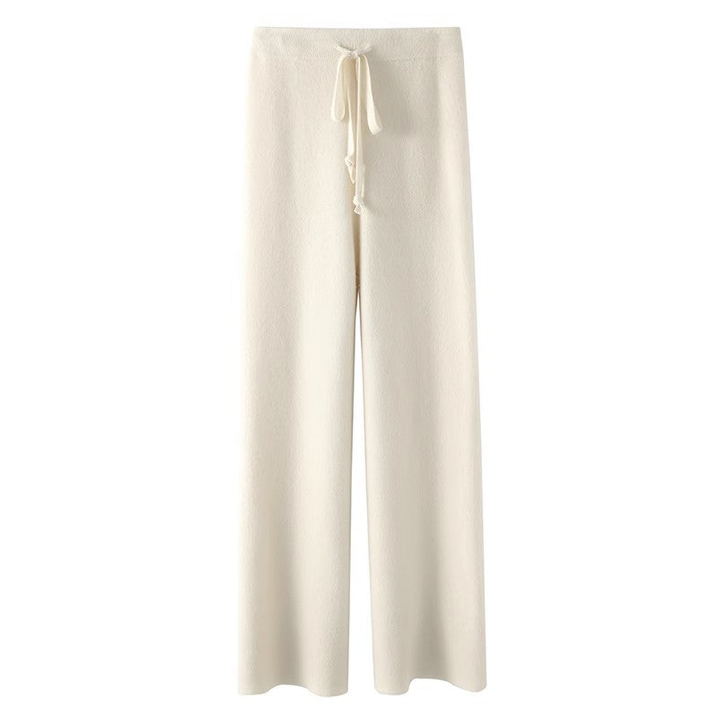 DrapeFlow™ – Women’s Knit Wide-Leg Lounge Pants
