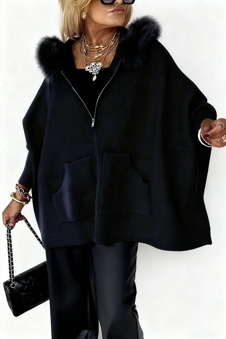 Alessia™ – Women’s Plush Hooded Zip-Cardigan