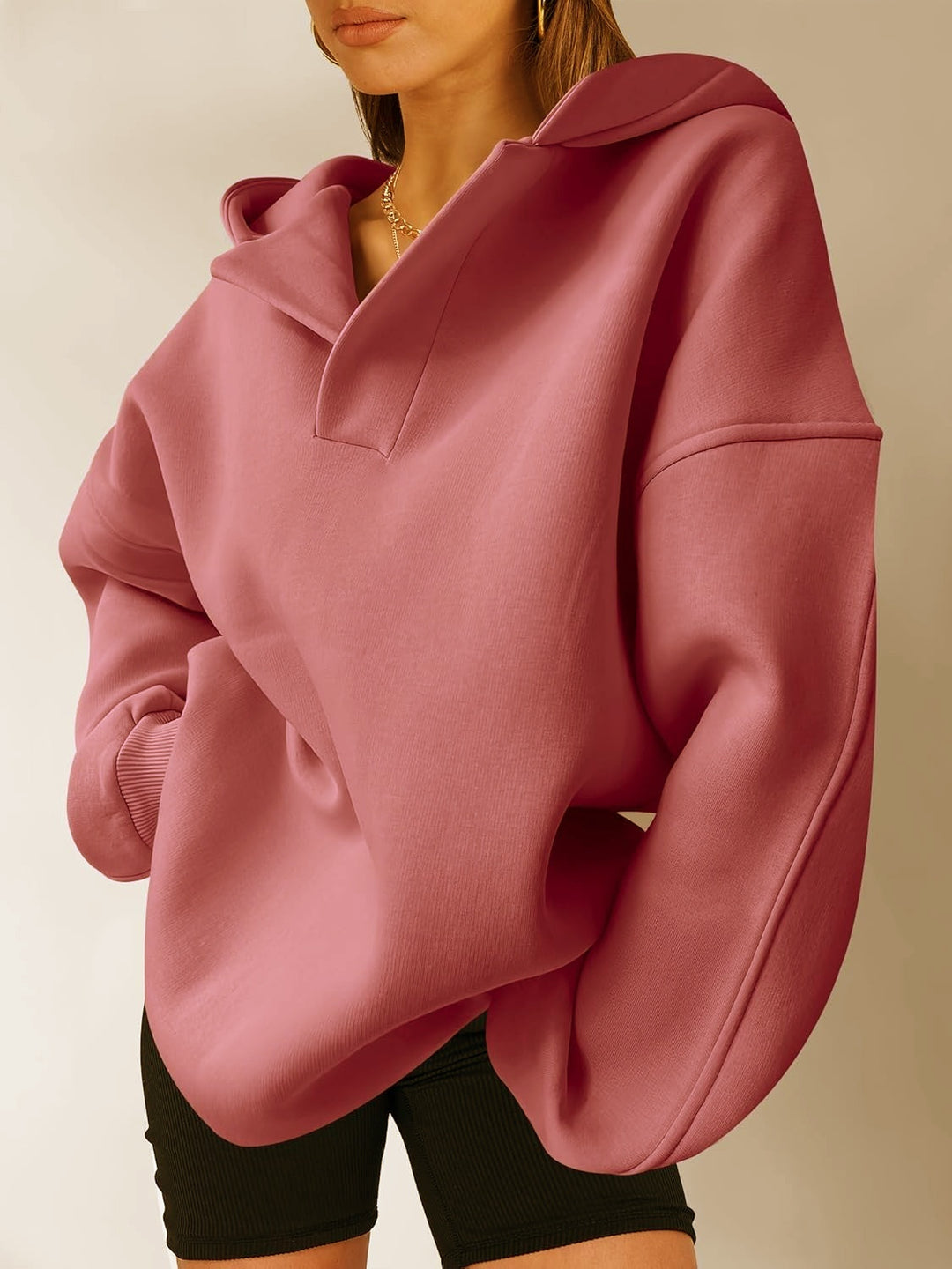 LunaEase™ – Relaxed Pullover Hooded Sweater