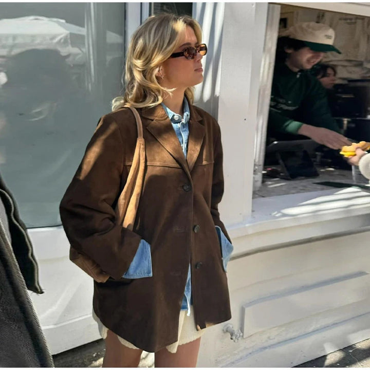 Marcellé™ | Women’s Retro Lapel Pocket Jacket