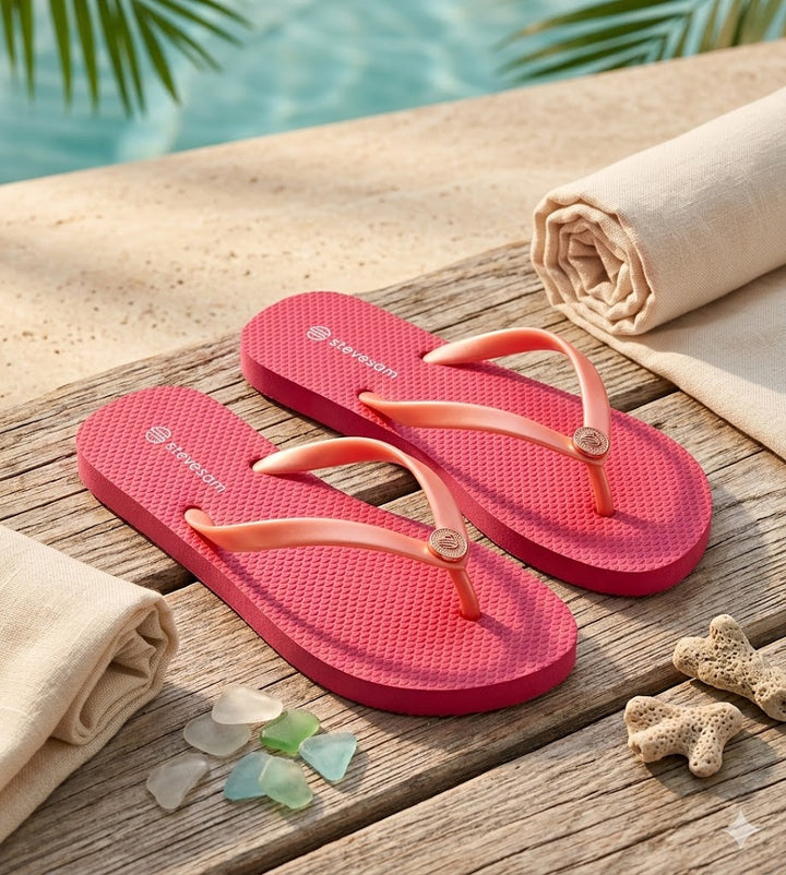 RivetWave™ – Women’s Studded Beach Flip-Flop Slippers