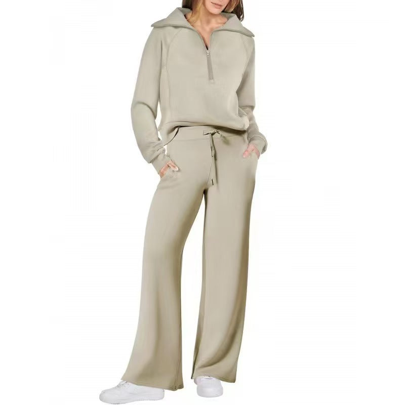 ZenithLoom™ – Soft Zip Loungewear Suit For Woman