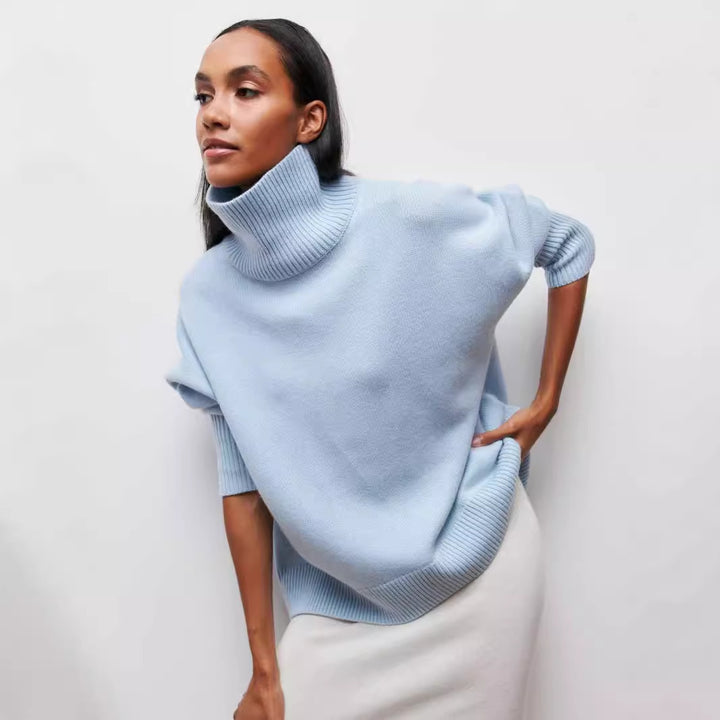 Seraphine™ Cozy Mock Neck Pullover – Women’s Sweater