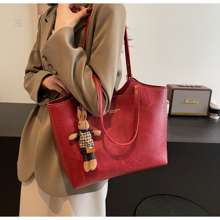 Caleris™ Artisan Waxed Leather Tote – Women’s Handbag
