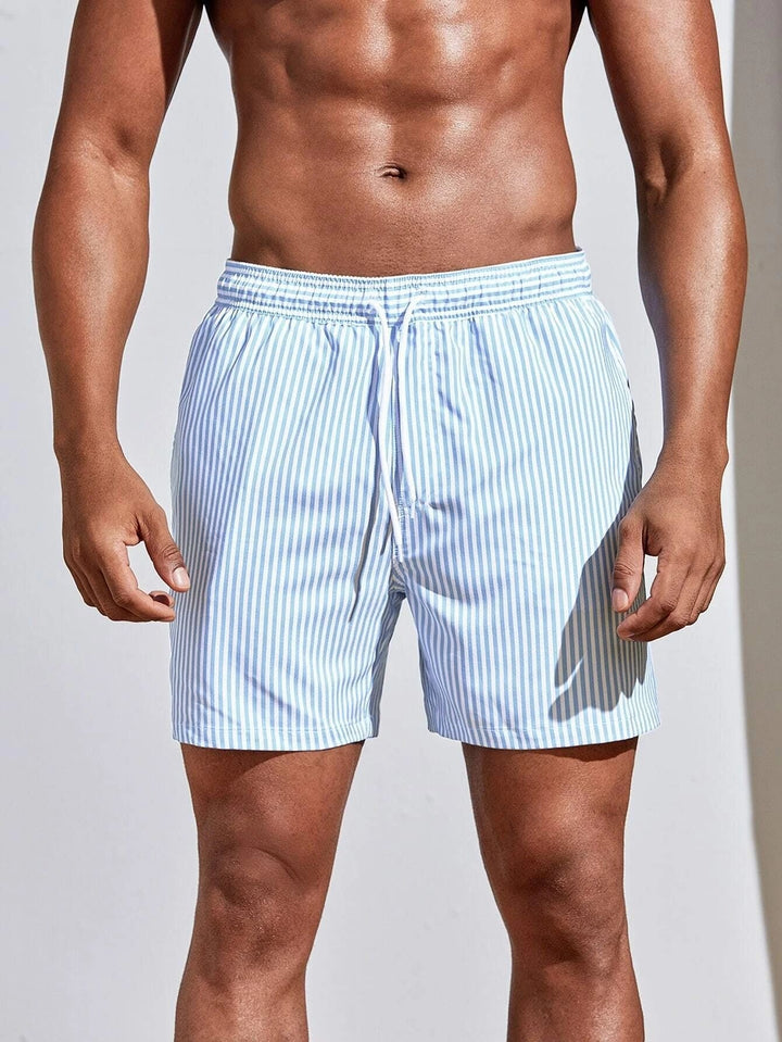 SunDash™ – Men Striped Vacation Beach Shorts