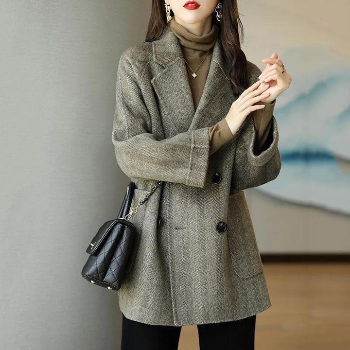 Zerielle™ Luxe Wool Blend Coat – Women’s Mid-Length Outerwear
