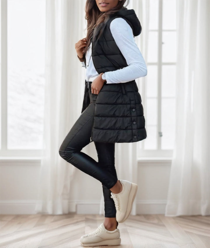 Elowen™ – Luxe Hooded Puffer Vest