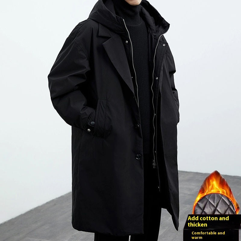 TwinWeave™ – Modern Hooded Two-Piece Style Coat For Men
