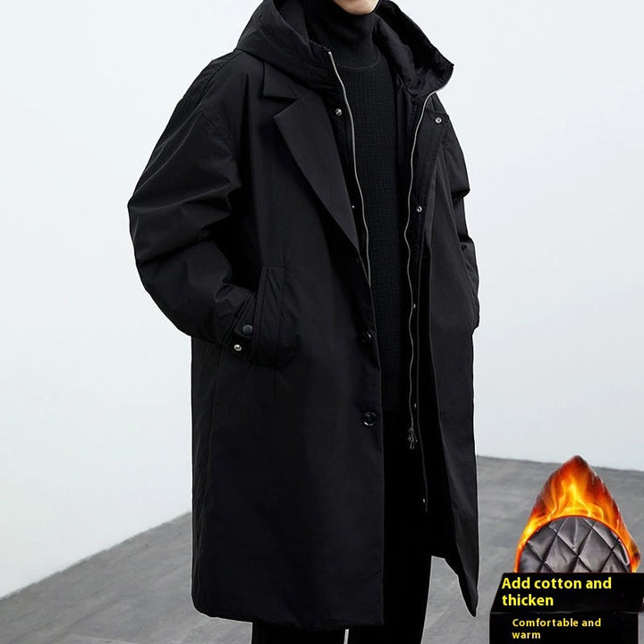 TwinWeave™ – Modern Hooded Two-Piece Style Coat For Men