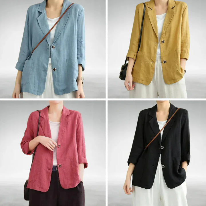 LinaVera™ | Timeless Linen Long Sleeve