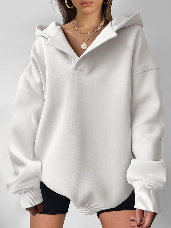 LunaEase™ – Relaxed Pullover Hooded Sweater