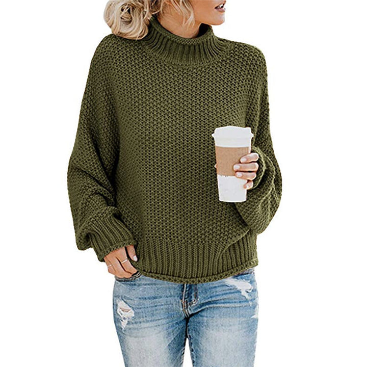 ChillGuard™ – Classic Woman High-Neck Knit Pullover