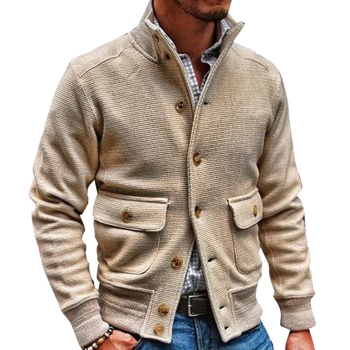 StandEase™ – Solid Stand-Collar Casual Top