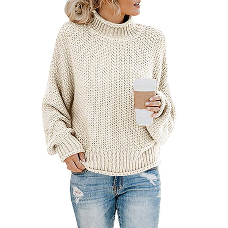 ChillGuard™ – Classic Woman High-Neck Knit Pullover