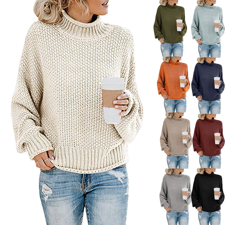 ChillGuard™ – Classic Woman High-Neck Knit Pullover