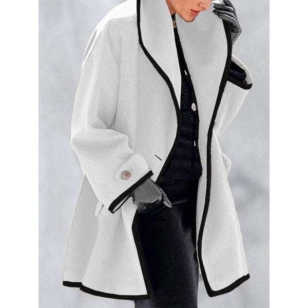 Elowen™ – Kaleido Loose Hooded Coat