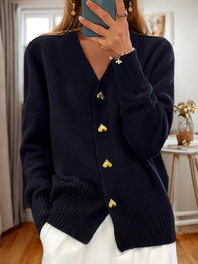 Marcelline™ – Cozy Love Button Sweater