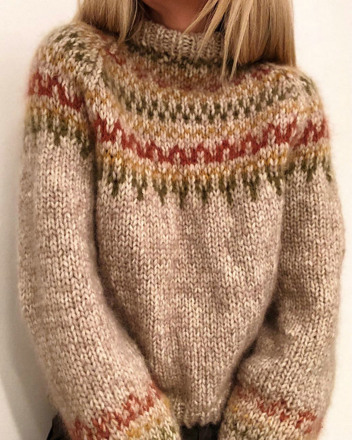 Helga – Printed Icelandic Sweater
