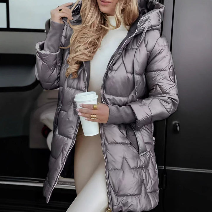Women’s Winter Hooded Down Cardigan Coat