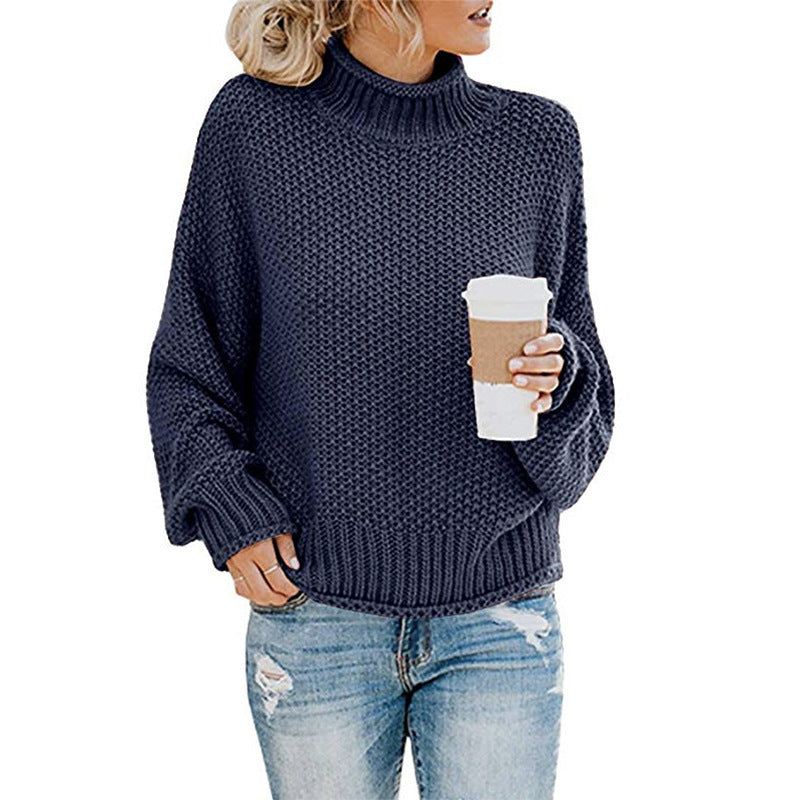 ChillGuard™ – Classic Woman High-Neck Knit Pullover