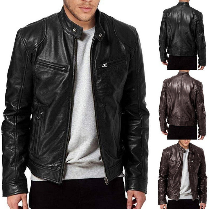 Veloce™ – Fashion Man PU Zip Jacket