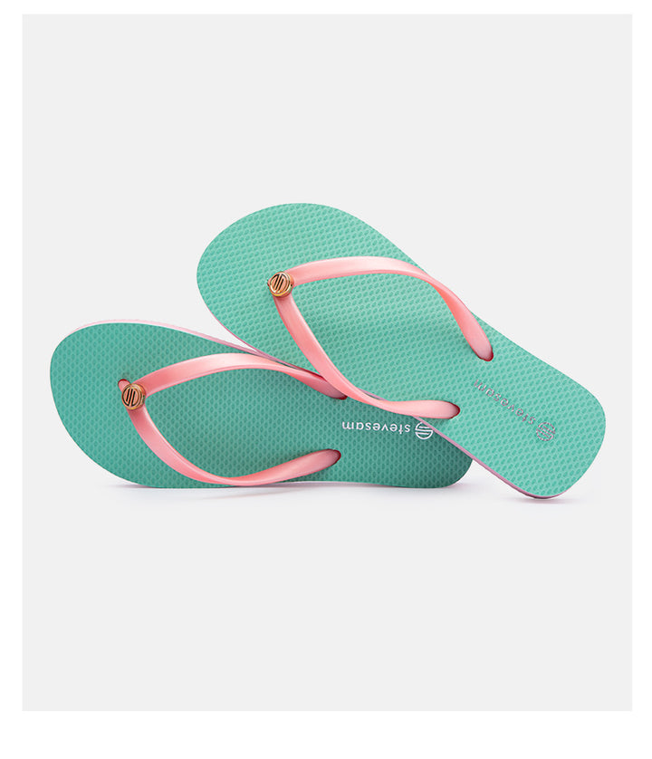 RivetWave™ – Women’s Studded Beach Flip-Flop Slippers