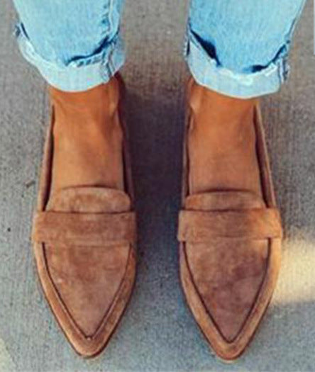 Avenelle™ – Classic Pointed Mid-Heel Loafer