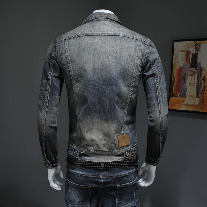 Ravenhold™ – Men Vintage Steel Denim Jacket
