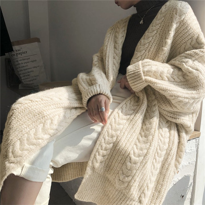 BraidLoom™ – Lux Twist Knit Cardigan for Women