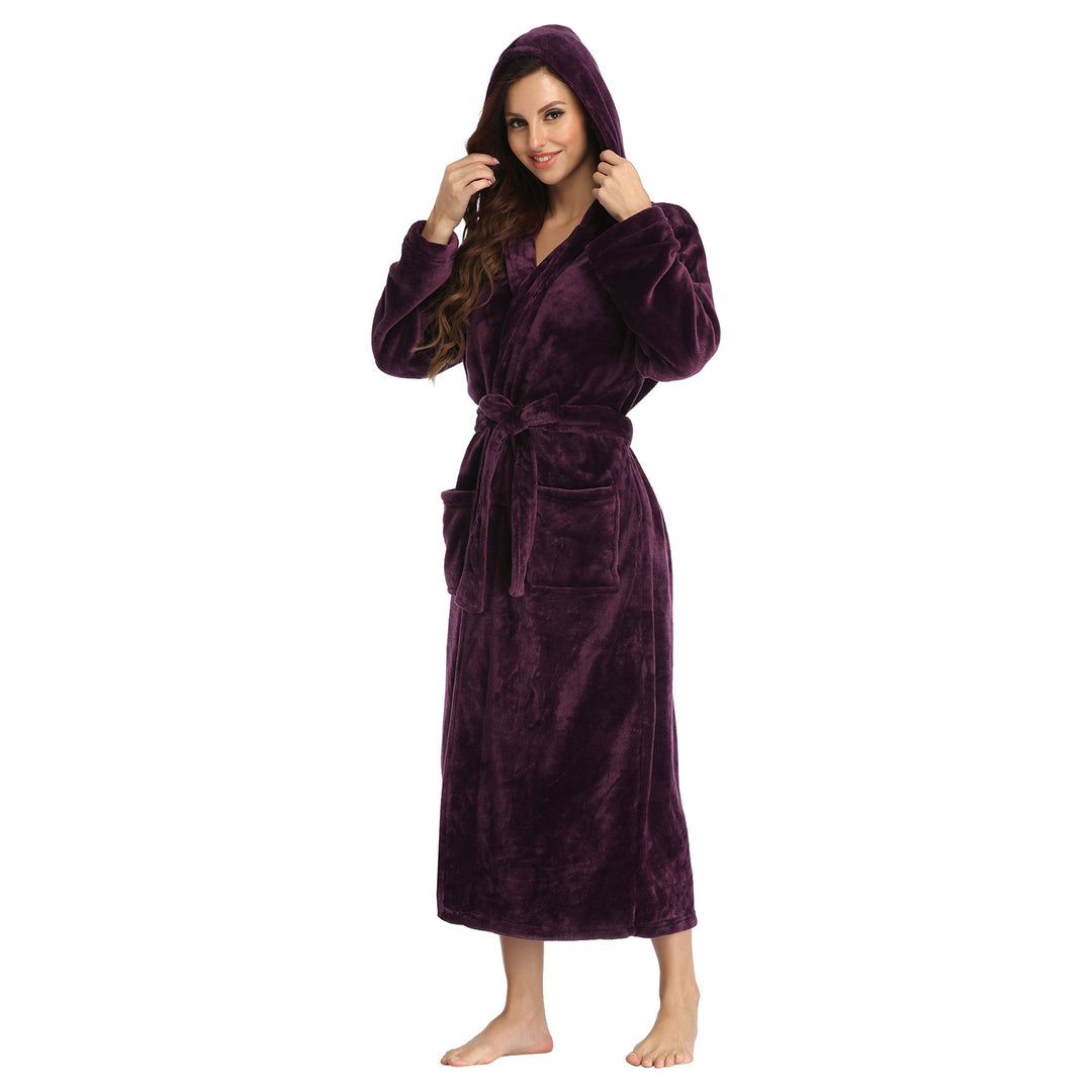 Celestine™ – Women’s Plush Fleece Hooded Bathrobe