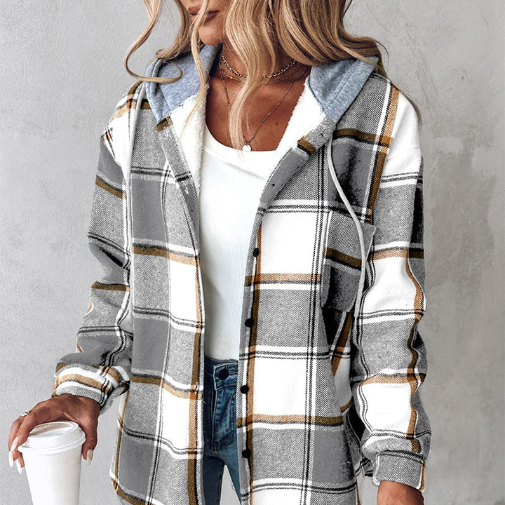 Tarta™ – Fashion Plaid Hooded Jacket with Pockets