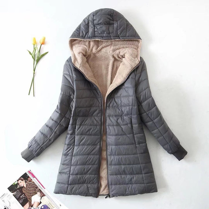 Alvara™ – Fleece-Lined Woman Cotton Hooded Coat