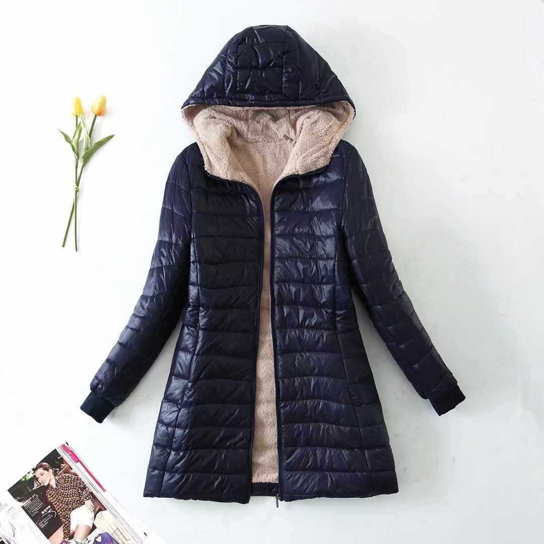 Alvara™ – Fleece-Lined Woman Cotton Hooded Coat
