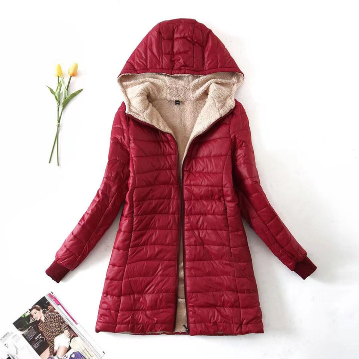 Alvara™ – Fleece-Lined Woman Cotton Hooded Coat