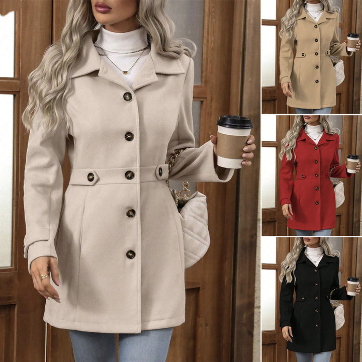 Sophistee™– Temperament Woman Lapel Wool Coat