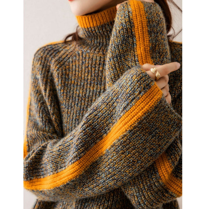 WoolenMuse™ – Woman Classic Turtleneck Pullover