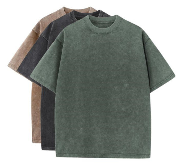 Casual Cotton Oversized Tee Set - 3-Pack