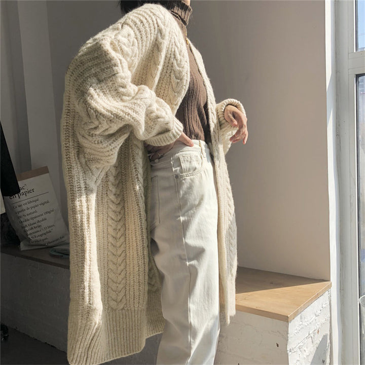 BraidLoom™ – Lux Twist Knit Cardigan for Women