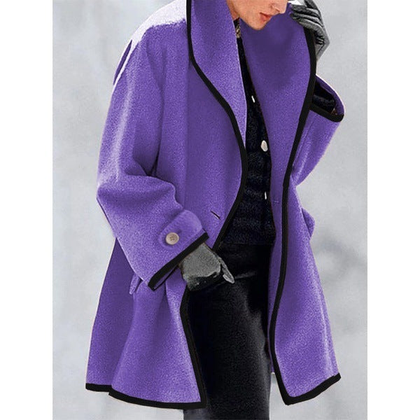 Elowen™ – Kaleido Loose Hooded Coat