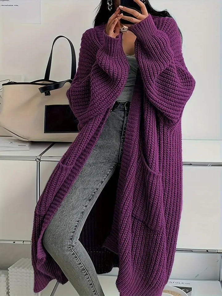 Wynora™ – Woman soft oversized sweater coat