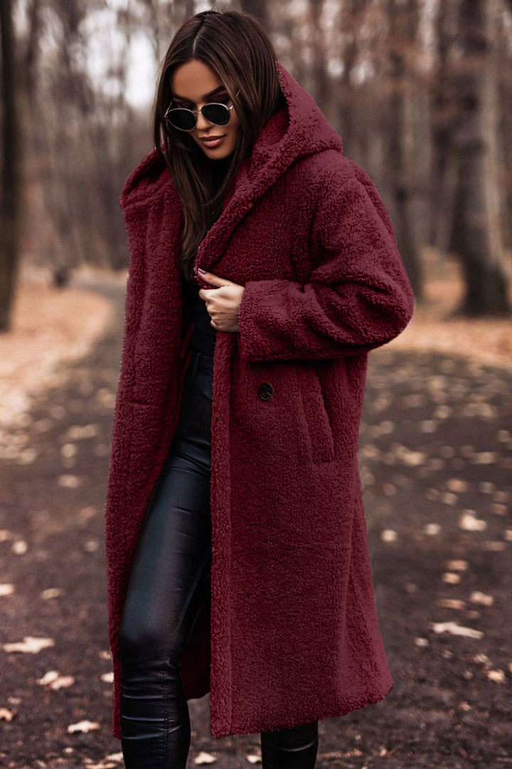Emberelle™ – Plush Woman Teddy Long Coat