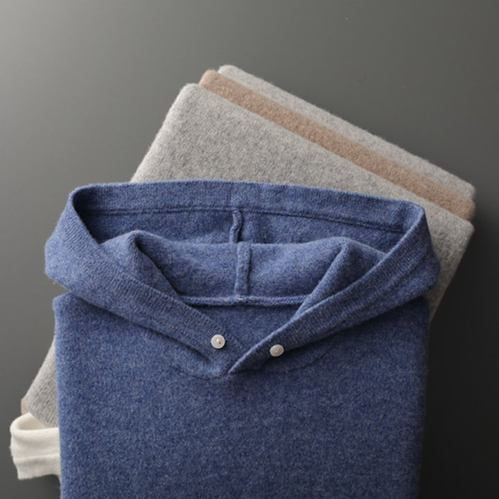 Kelvor™ – Textured Knit Hoodie
