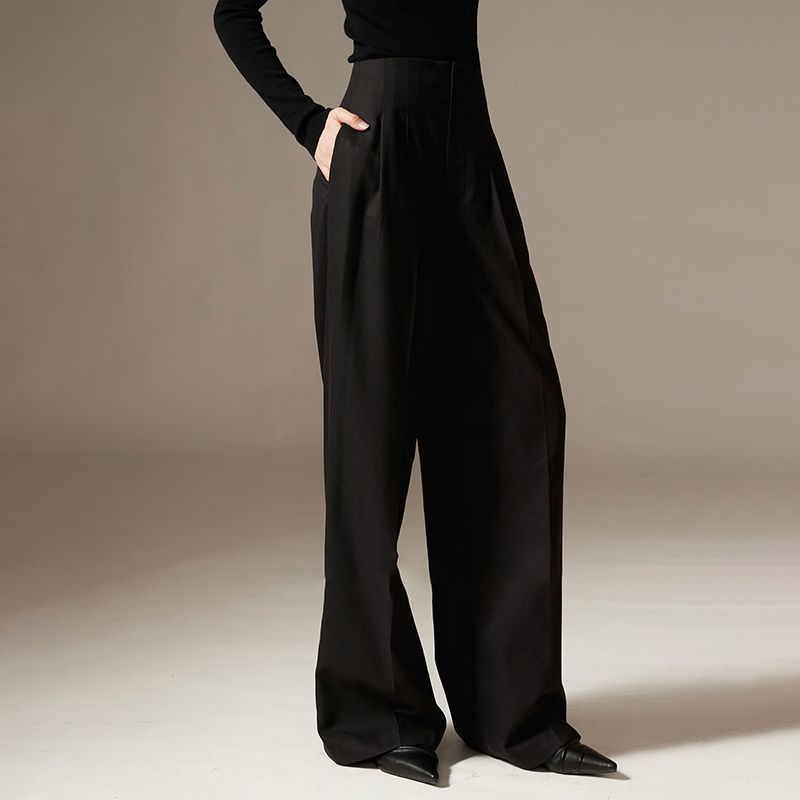 RisePetite™ – Slimming High-Waist Flow Trousers