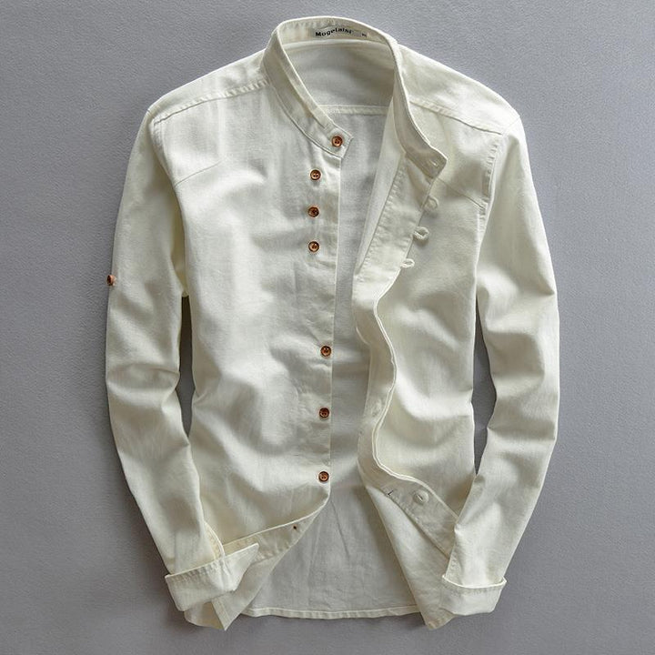 Taoren™ – Slim Mandarin Collar Shirt