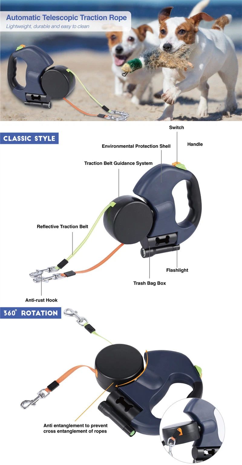 LeashLink™ 360° LED Twin Control