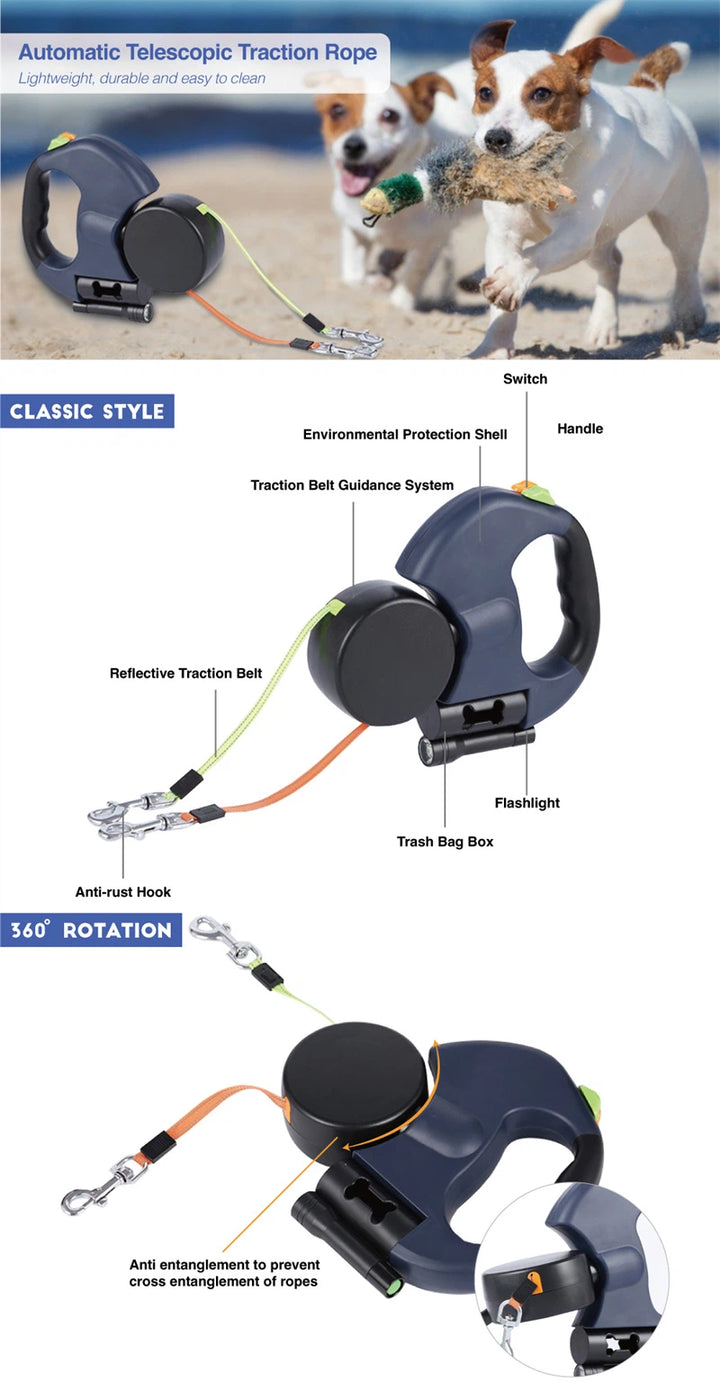 LeashLink™ 360° LED Twin Control
