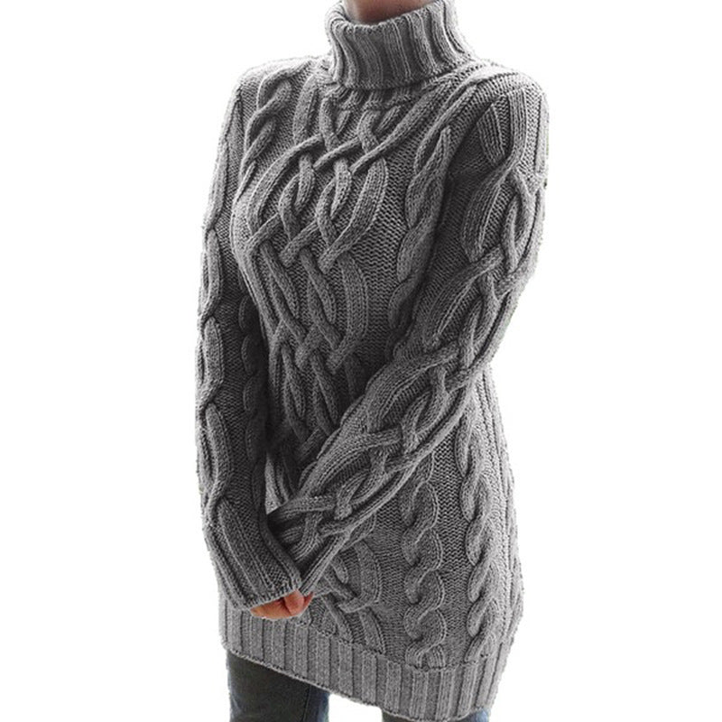 Viktoria™ Women's Double Lapel Winter Sweater Dress